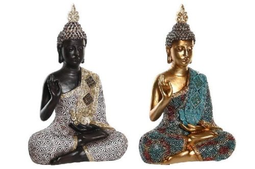 BUDDHA POLIREZIN 15,5X9X24,5CM 2F.