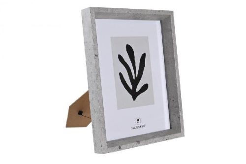 FOTÓKERET MDF/ÜVEG KÉP:20X25CM KERET:22,5X3X27,5CM BETON HATÁS